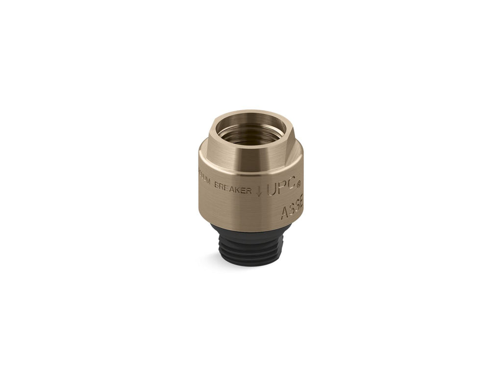 KOHLER K-9660-BV Persona Vacuum Breaker, 1/2" X 1/2" - Vibrant Brushed Bronze