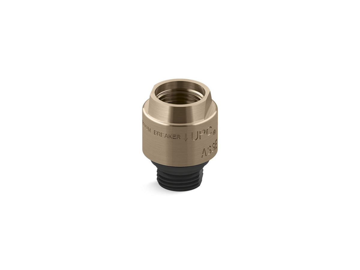 KOHLER K-9660-BV Persona Vacuum Breaker, 1/2" X 1/2" - Vibrant Brushed Bronze