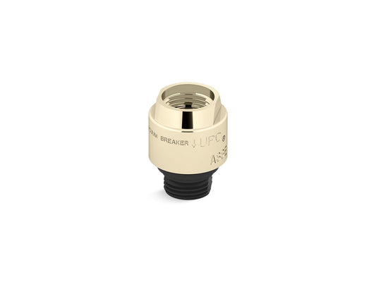 KOHLER K-9660-AF Persona Vacuum breaker, 1/2" x 1/2" - Vibrant French Gold