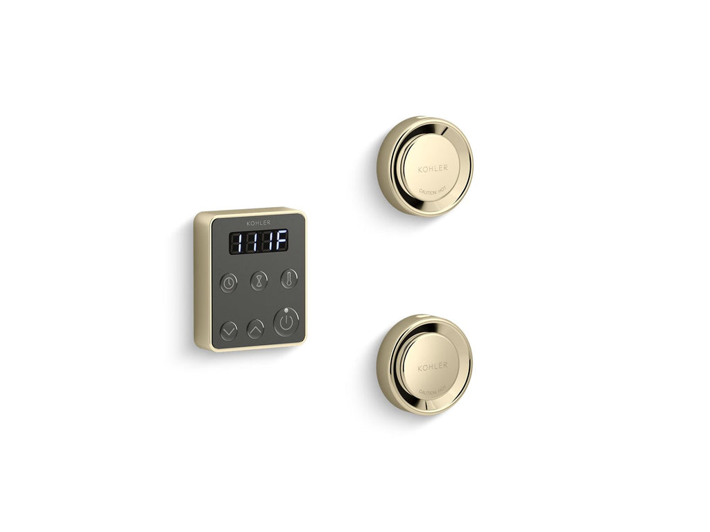 KOHLER K-5558-AF Invigoration Series Tandem Steam Generator Control Kit - Vibrant French Gold