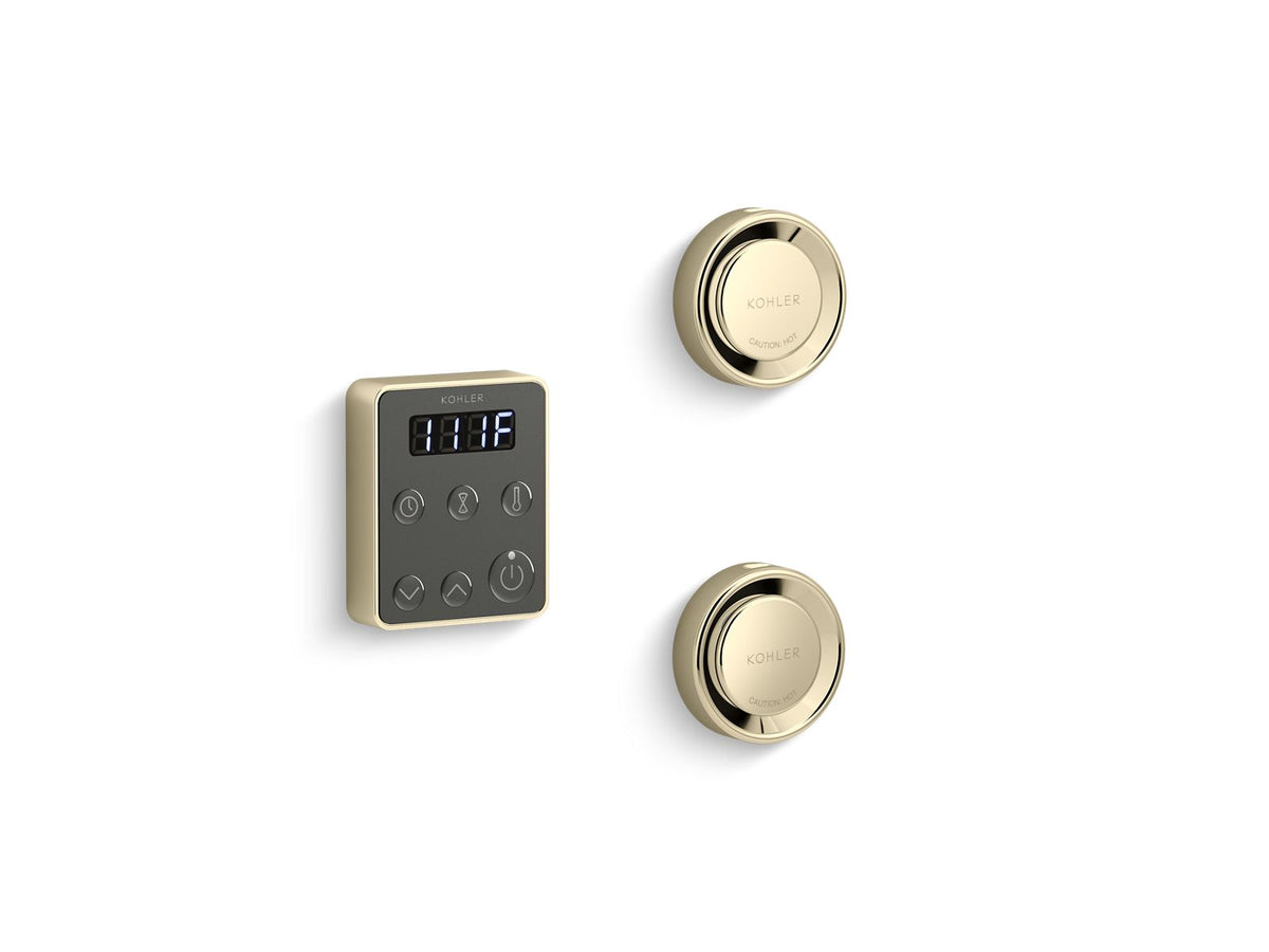 KOHLER K-5558-AF Invigoration Series Tandem Steam Generator Control Kit - Vibrant French Gold