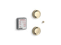 KOHLER K-5549-K1-AF Invigoration Series Tandem Digital Steam Adapter Kit - Vibrant French Gold
