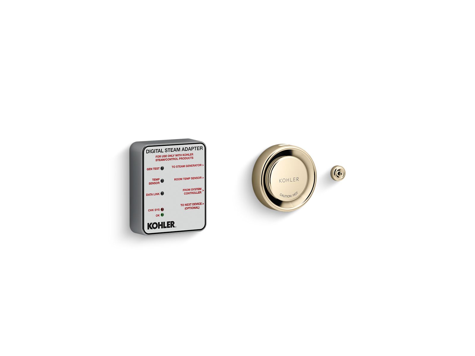 KOHLER K-5548-K1-AF Invigoration Series Digital Steam Adapter Kit - Vibrant French Gold