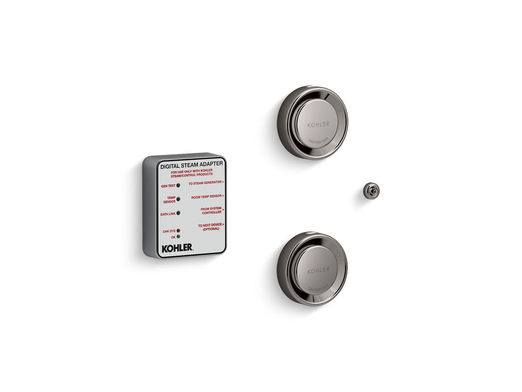 KOHLER K-5549-K1-TT Invigoration Series Tandem Digital Steam Adapter Kit - Vibrant Titanium