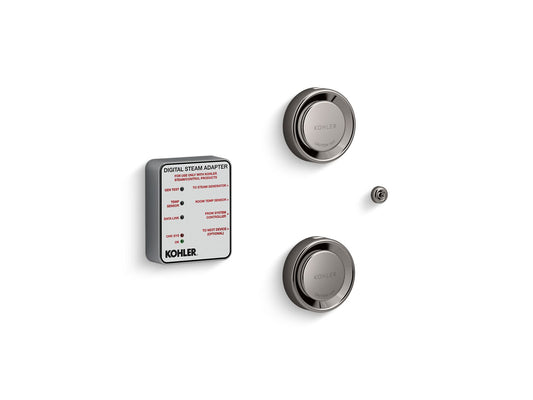 KOHLER K-5549-K1-TT Invigoration Series Tandem digital steam adapter kit - Vibrant Titanium