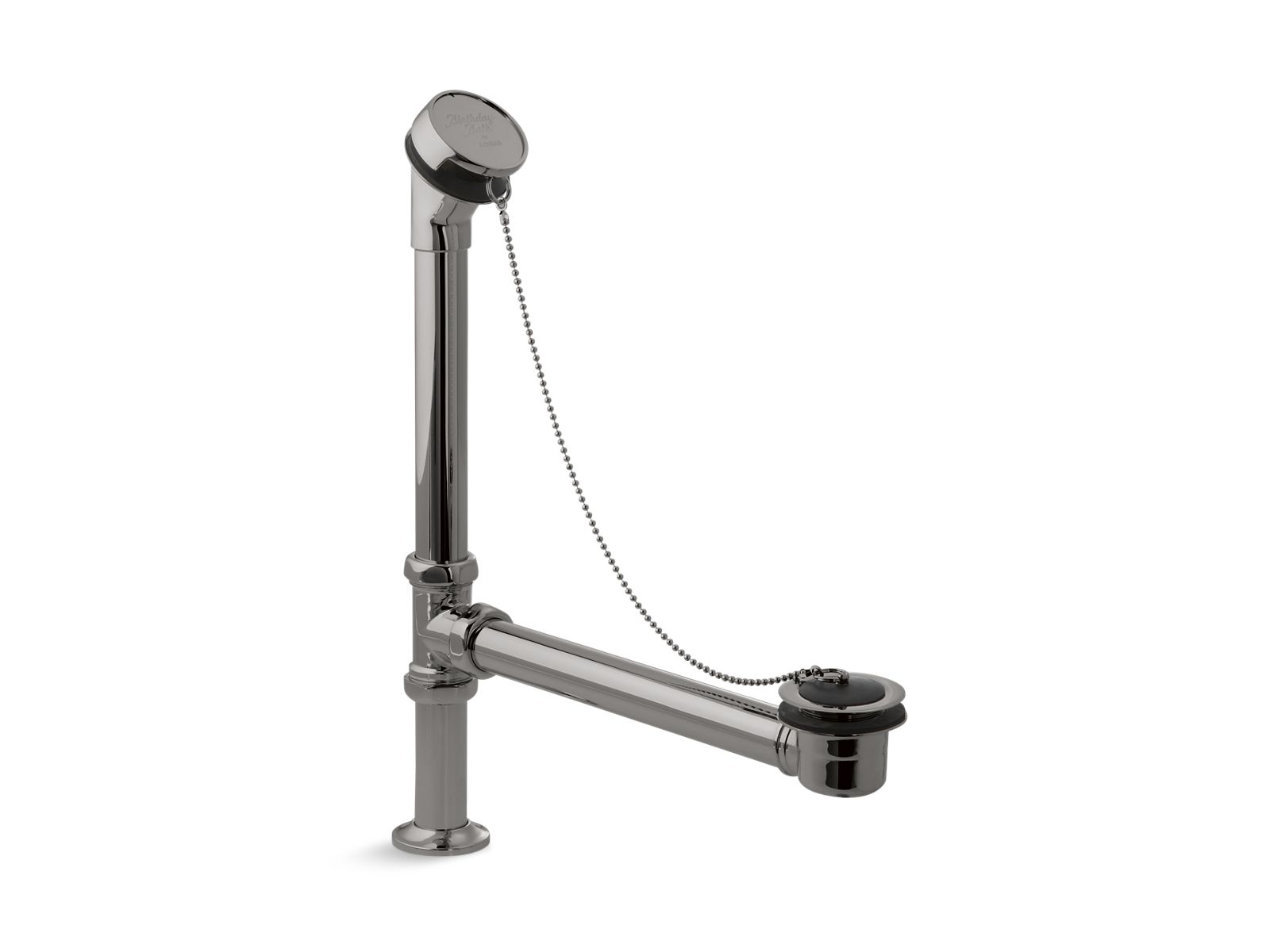 KOHLER K-106-TT Antique Bath Drain, Chain And Rubber Stopper - Vibrant Titanium