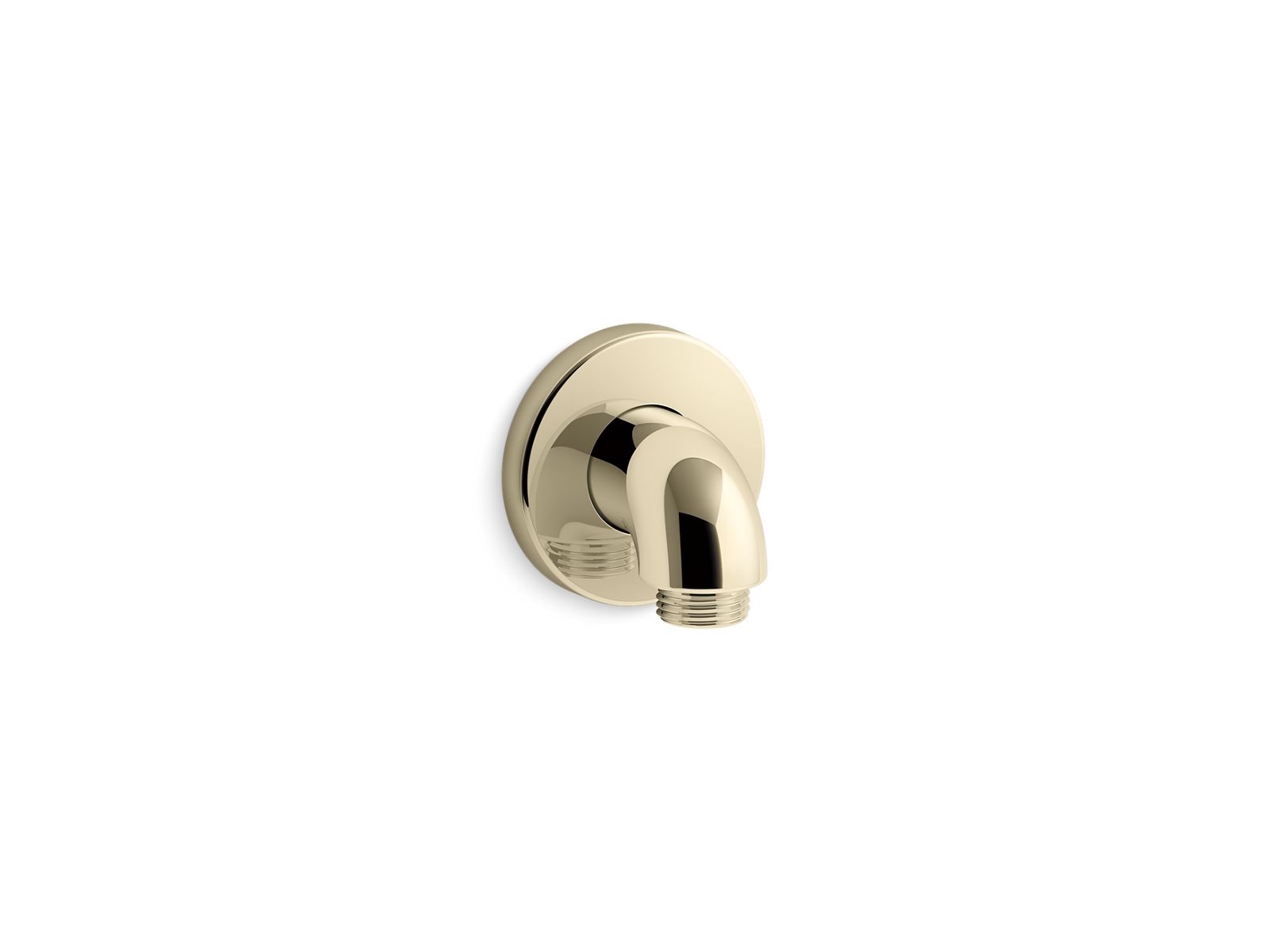 KOHLER K-22172-AF Purist Stillness Wall-mount supply elbow with check valve - Vibrant French Gold