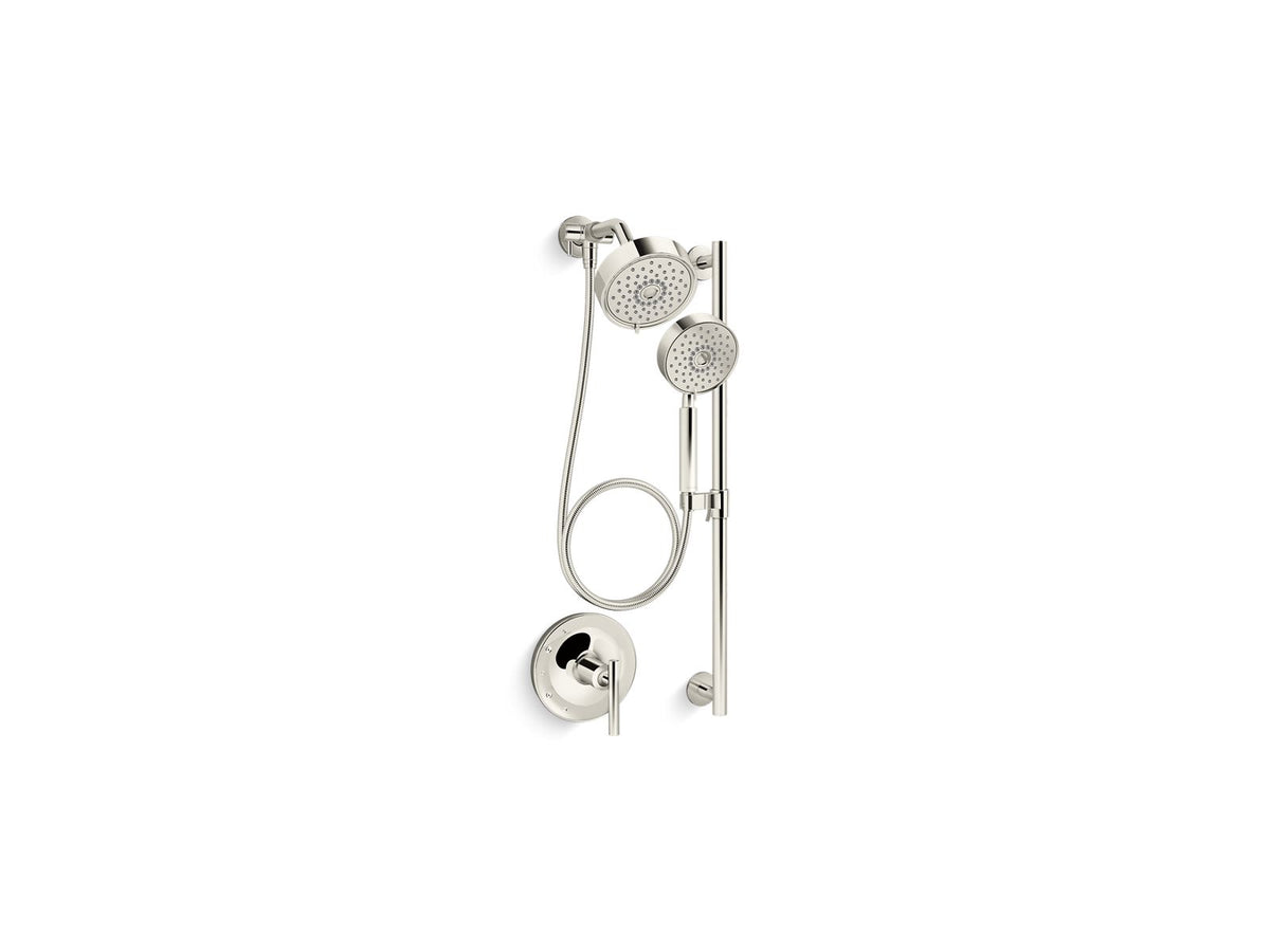 KOHLER K-22181-G-SN Purist Showering Kit, 1.75 Gpm - Vibrant Polished Nickel
