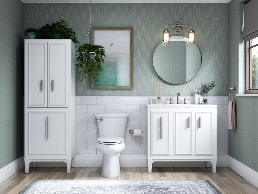 KOHLER K-26050-CPL Essential 28" Round Framed Mirror - Polished Chrome