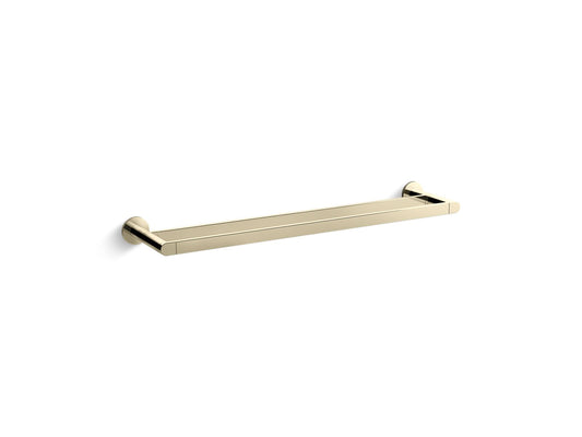 KOHLER K-73144-AF Composed 24" Double Towel Bar In Vibrant French Gold