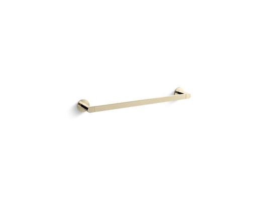 KOHLER K-73141-AF Composed 18" Towel Bar In Vibrant French Gold