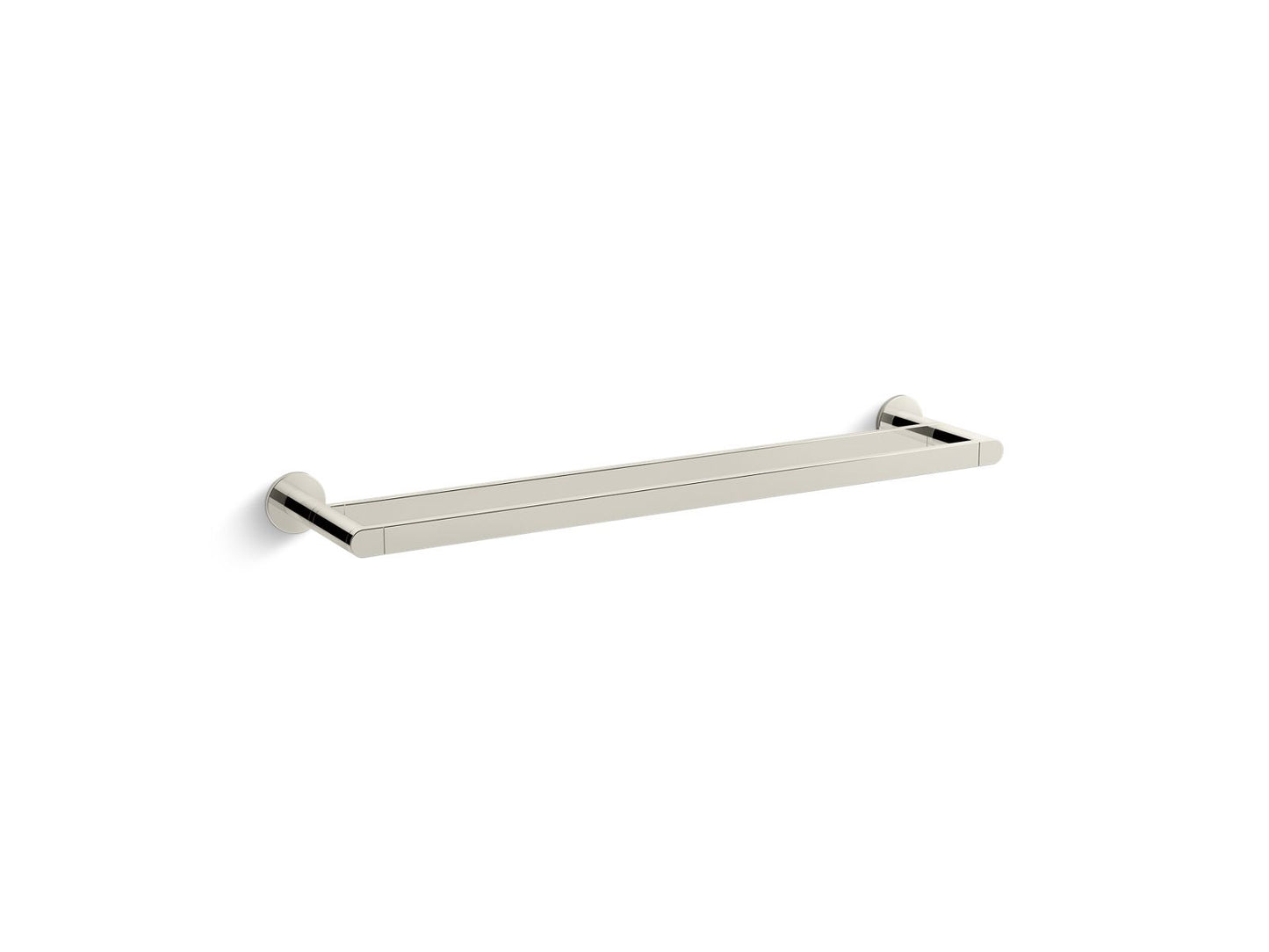 KOHLER K-73144-SN Composed 24" Double Towel Bar In Vibrant Polished Nickel