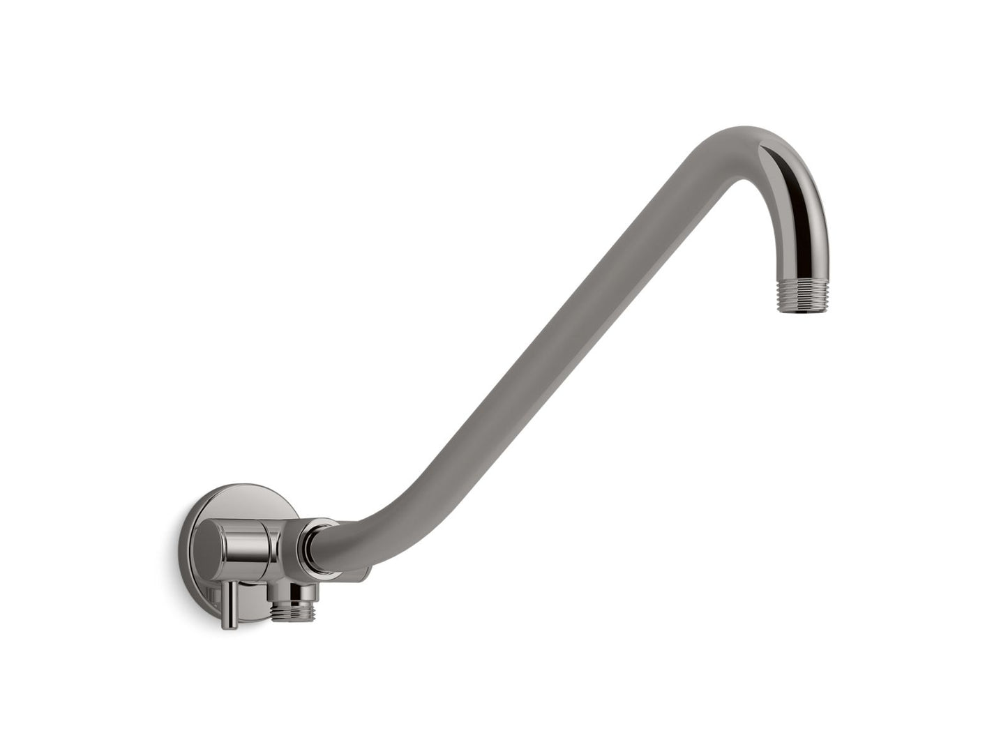 KOHLER K-76336-TT Gooseneck Rainhead Arm With 3-Way Diverter In Vibrant Titanium