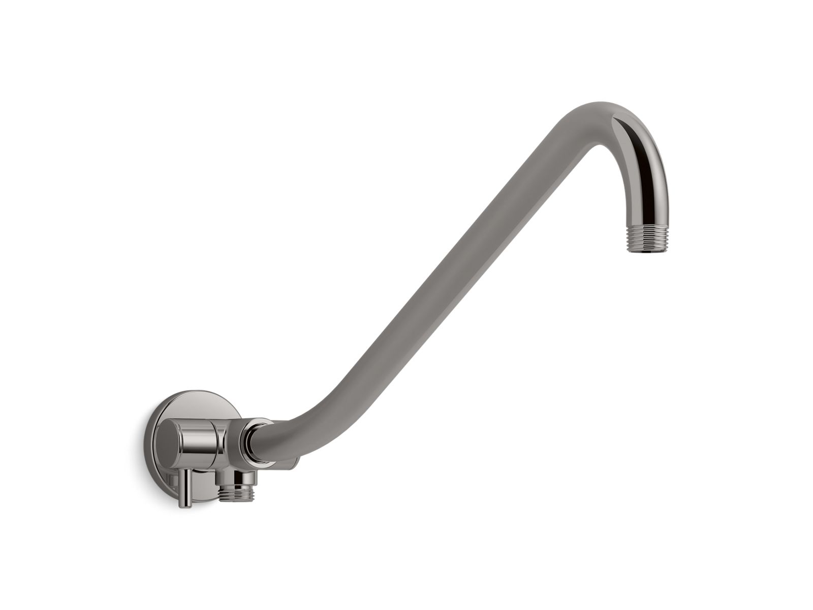 KOHLER K-76337-TT Gooseneck Rainhead Arm With 2-Way Diverter - Vibrant Titanium