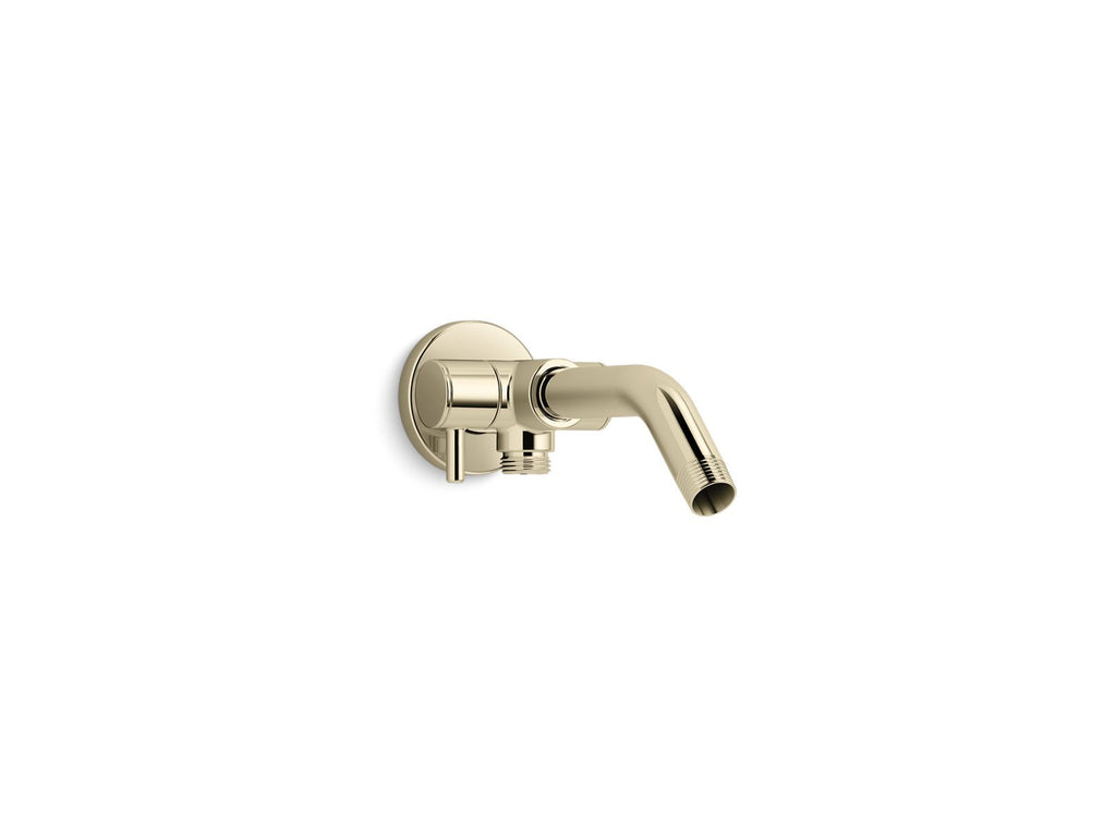 KOHLER K-76330-AF Shower Arm With 3-Way Diverter - Vibrant French Gold