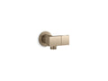 KOHLER K-98354-BV Exhale Wall-Mount Handshower Holder With Supply Elbow And Check Valve - Vibrant Brushed Bronze