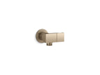 KOHLER K-98354-BV Exhale Wall-Mount Handshower Holder With Supply Elbow And Check Valve - Vibrant Brushed Bronze