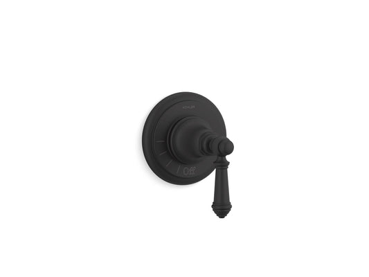 KOHLER K-T72771-4-BL Artifacts Mastershower Volume Control Valve Trim With Lever Handle In Matte Black