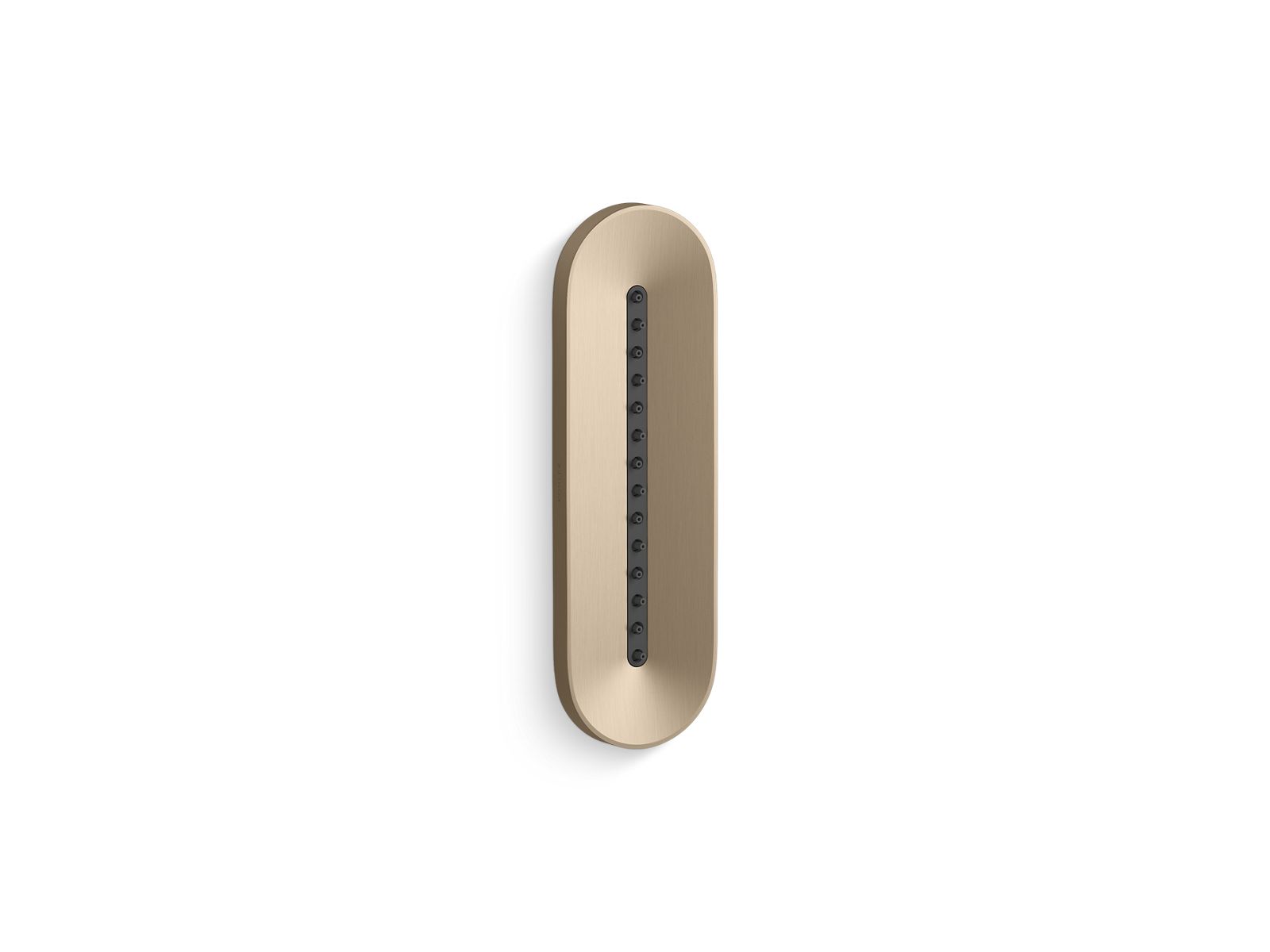 KOHLER K-26300-G-BV Statement Oblong Vichy Single-Function Body Spray, 1.75 Gpm - Vibrant Brushed Bronze