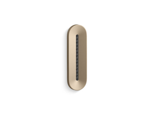 KOHLER K-26300-G-BV Statement Oblong Vichy single-function body spray, 1.75 gpm - Vibrant Brushed Bronze