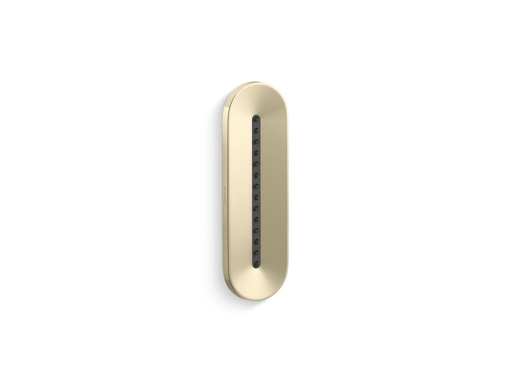 KOHLER K-26300-G-AF Statement Oblong Vichy Single-Function Body Spray, 1.75 Gpm - Vibrant French Gold