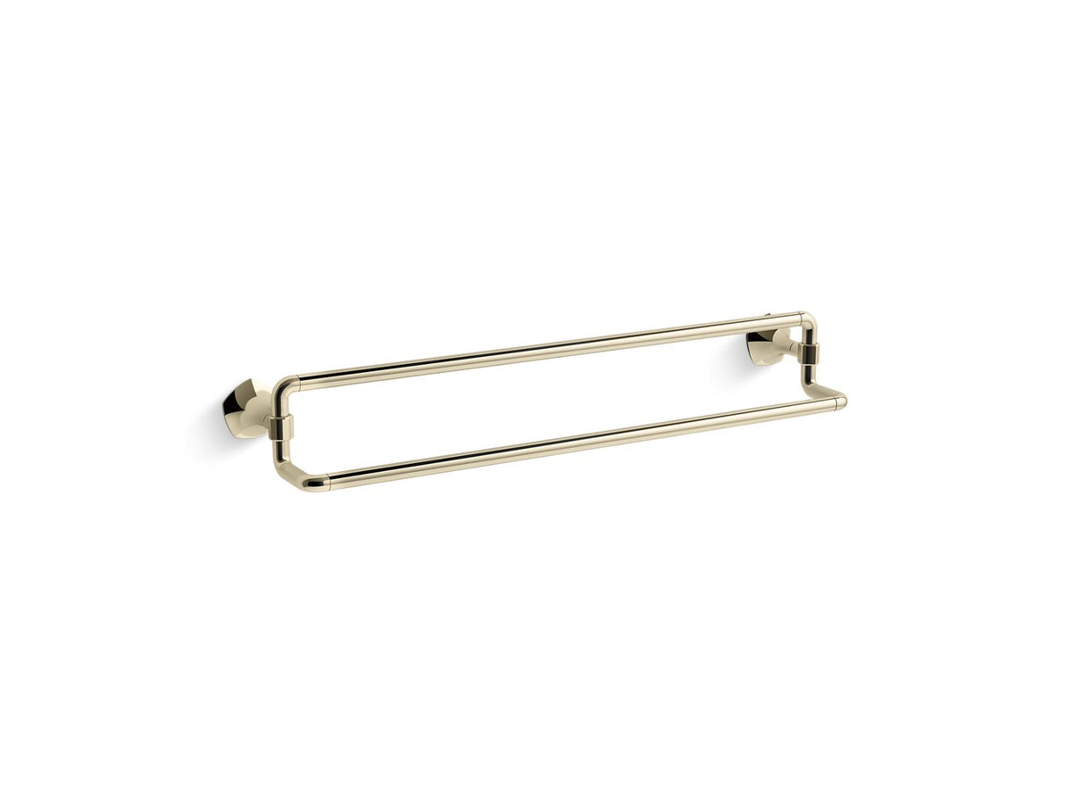 KOHLER K-27062-AF Occasion 24" Double Towel Bar - Vibrant French Gold