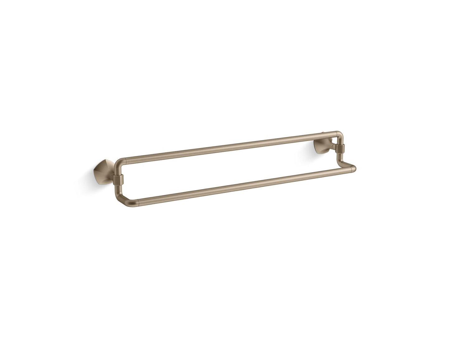 KOHLER K-27062-BV Occasion 24" Double Towel Bar In Vibrant Brushed Bronze