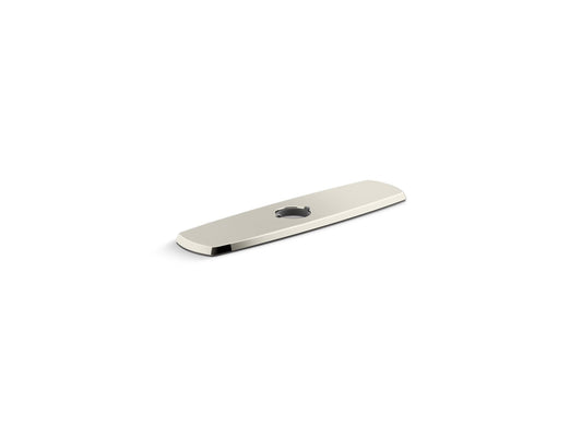 KOHLER K-22071-SN Graze Three-hole kitchen faucet escutcheon - Vibrant Polished Nickel