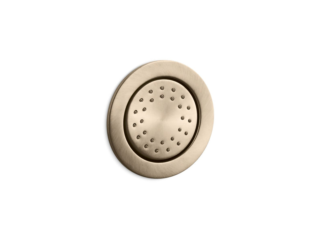 KOHLER K-77119-BV Watertile Round 27-Nozzle Single-Function Body Spray, 1.0 Gpm - Vibrant Brushed Bronze