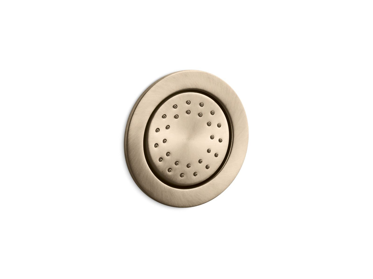 KOHLER K-77119-BV Watertile Round 27-Nozzle Single-Function Body Spray, 1.0 Gpm - Vibrant Brushed Bronze