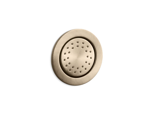 KOHLER K-77119-BV WaterTile Round 27-nozzle single-function body spray, 1.0 gpm - Vibrant Brushed Bronze