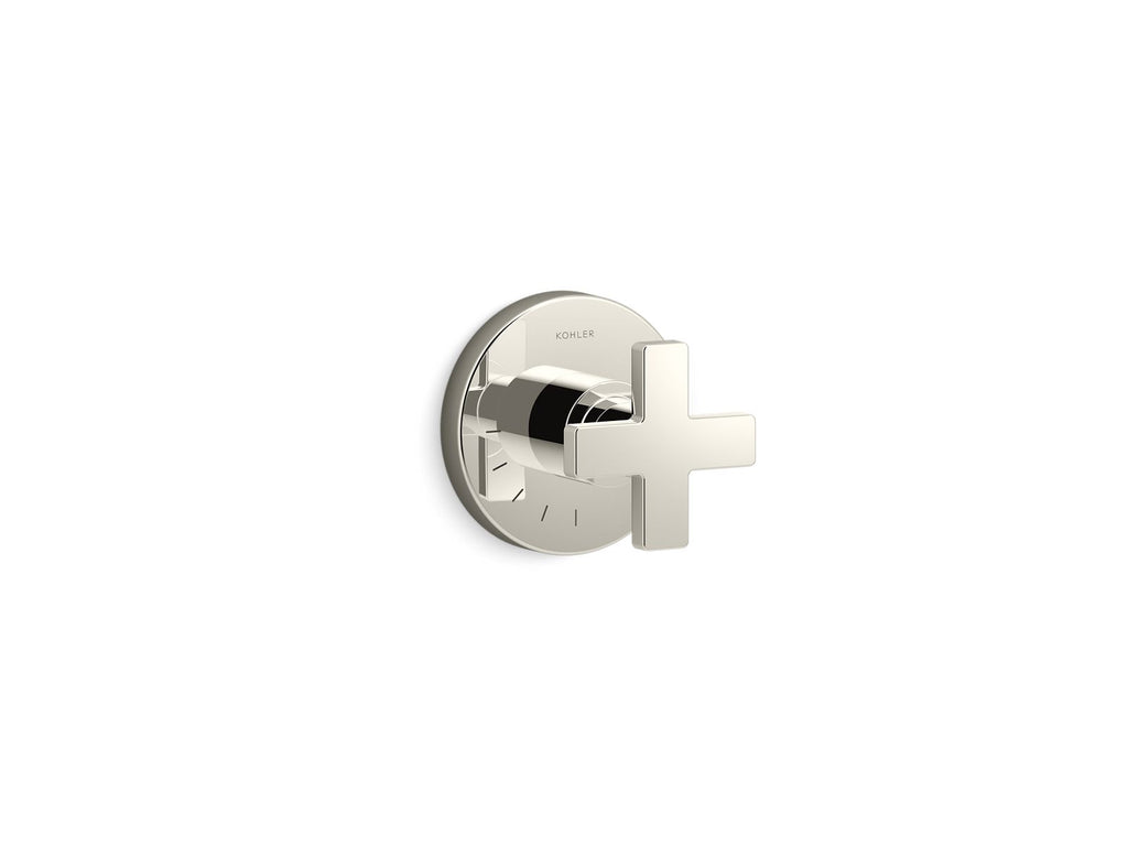 KOHLER K-T73135-3-SN Composed Mastershower Volume Control Valve Trim With Cross Handle - Vibrant Polished Nickel