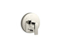 KOHLER K-T73117-4-SN Composed Rite-Temp Valve Trim With Push-Button Diverter And Lever Handle - Vibrant Polished Nickel