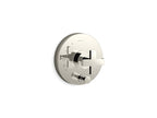 KOHLER K-T73117-3-SN Composed Rite-Temp Valve Trim With Push-Button Diverter And Cross Handle - Vibrant Polished Nickel