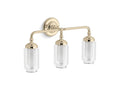 KOHLER K-32806-SC03-AFL Artifacts Three-Light Sconce - French Gold