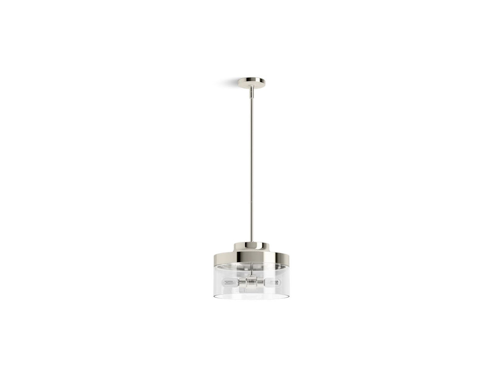 KOHLER K-27265-PE02-SNL Purist 12-1/2" Pendant - Polished Nickel