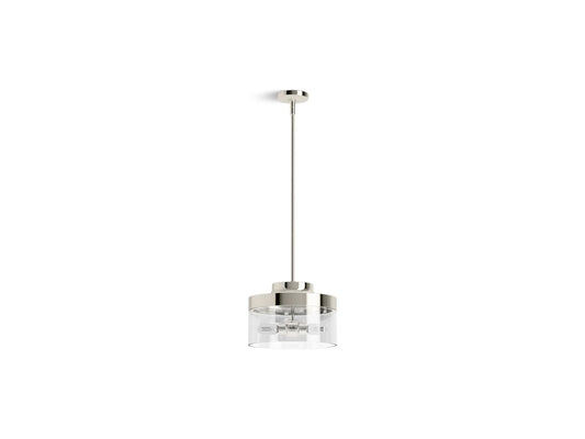 KOHLER K-27265-PE02-SNL Purist 12-1/2" pendant - Polished Nickel
