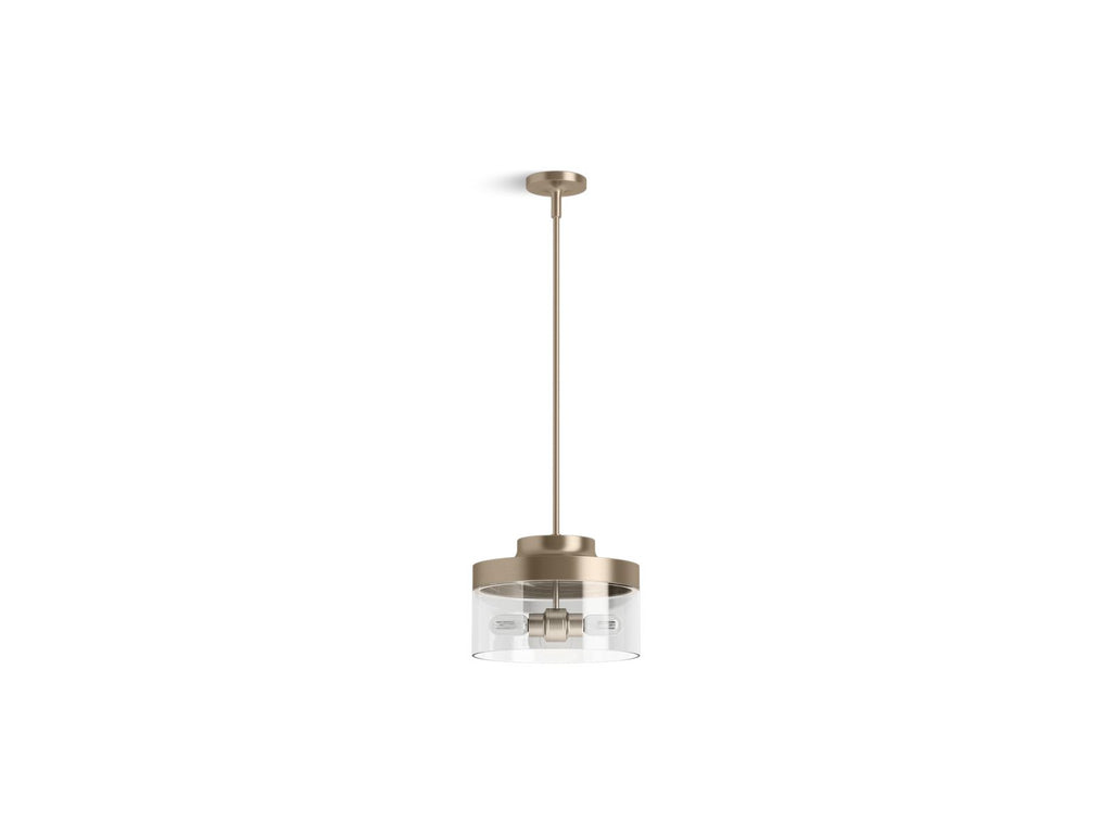 KOHLER K-27265-PE02-BVL Purist 12-1/2" Pendant - Brushed Bronze