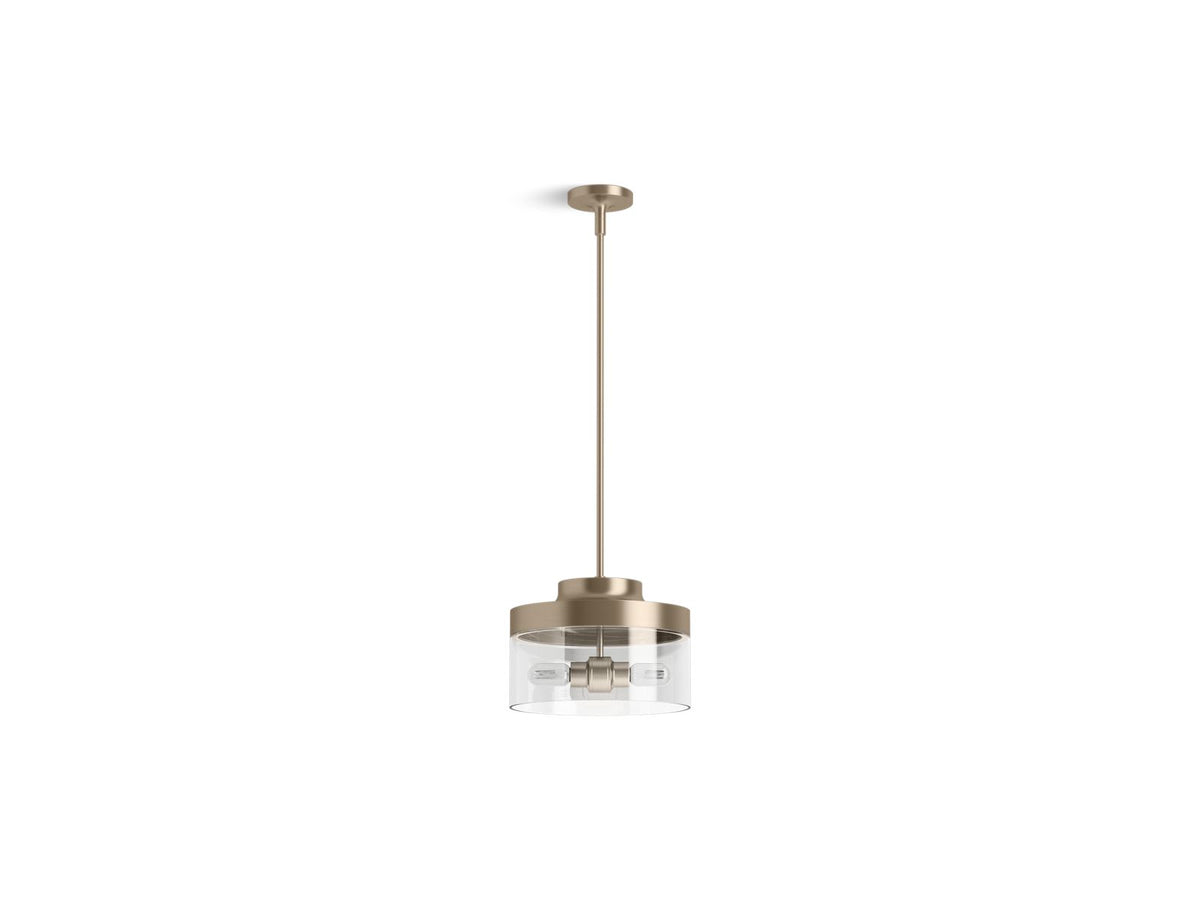 KOHLER K-27265-PE02-BVL Purist 12-1/2" Pendant - Brushed Bronze