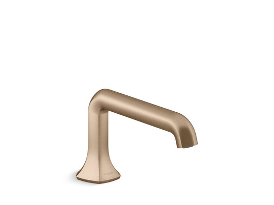 KOHLER K-27017-BV Occasion Deck-Mount Bath Spout With Straight Design In Vibrant Brushed Bronze