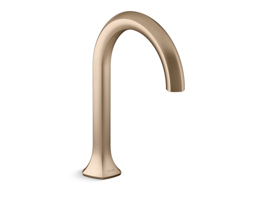 KOHLER K-27016-BV Occasion Deck-Mount Bath Spout With Cane Design In Vibrant Brushed Bronze