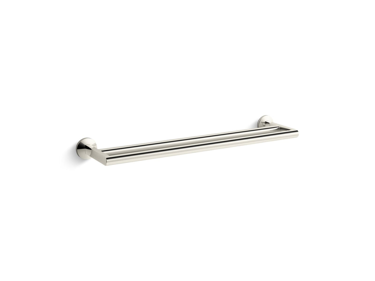 KOHLER K-78375-SN Components Double Towel Bar In Vibrant Polished Nickel