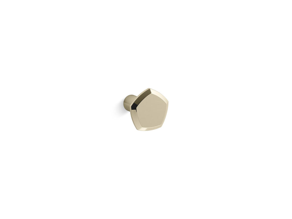 KOHLER K-27074-AF Occasion Cabinet Knob - Vibrant French Gold
