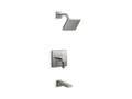 KOHLER K-TS23502-4-TT Parallel Rite-Temp Bath And Shower Trim Kit, 2.5 Gpm - Vibrant Titanium