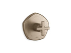 KOHLER K-TS27043-3-BV Occasion Rite-Temp Valve Trim With Cross Handle - Vibrant Brushed Bronze