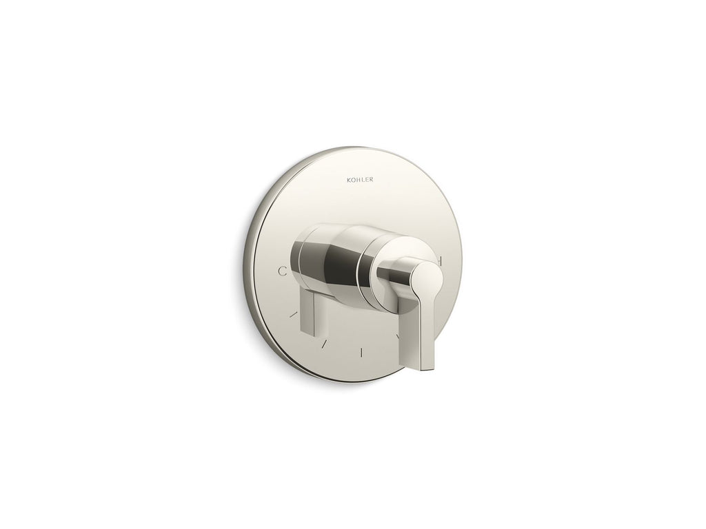 KOHLER K-T78027-4-SN Components Mastershower Temperature Control Valve Trim With Lever Handle - Vibrant Polished Nickel