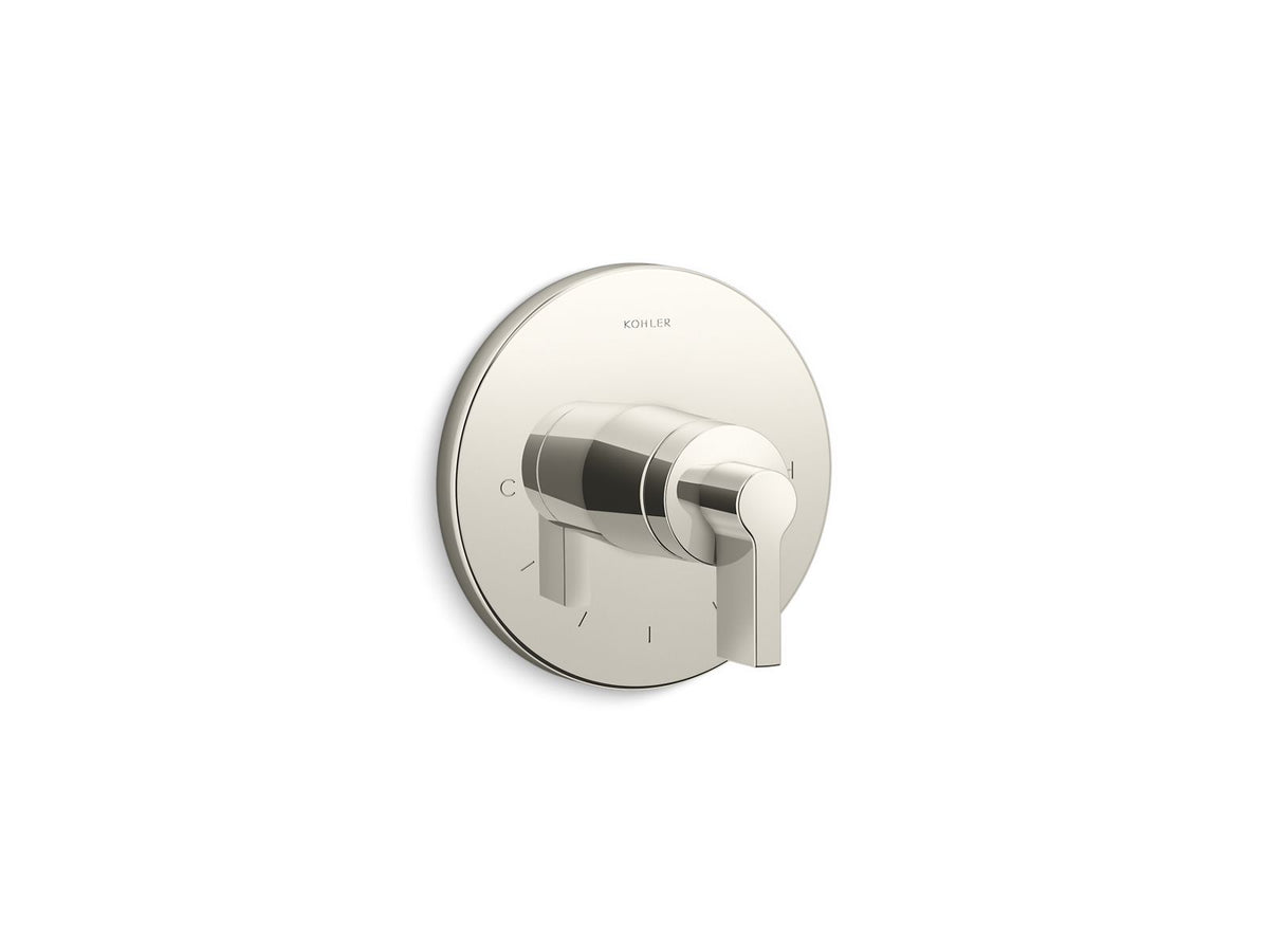 KOHLER K-T78027-4-SN Components Mastershower Temperature Control Valve Trim With Lever Handle - Vibrant Polished Nickel