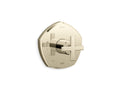 KOHLER K-TS27043-3-AF Occasion Rite-Temp Valve Trim With Cross Handle - Vibrant French Gold