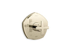 KOHLER K-TS27043-3-AF Occasion Rite-Temp Valve Trim With Cross Handle - Vibrant French Gold