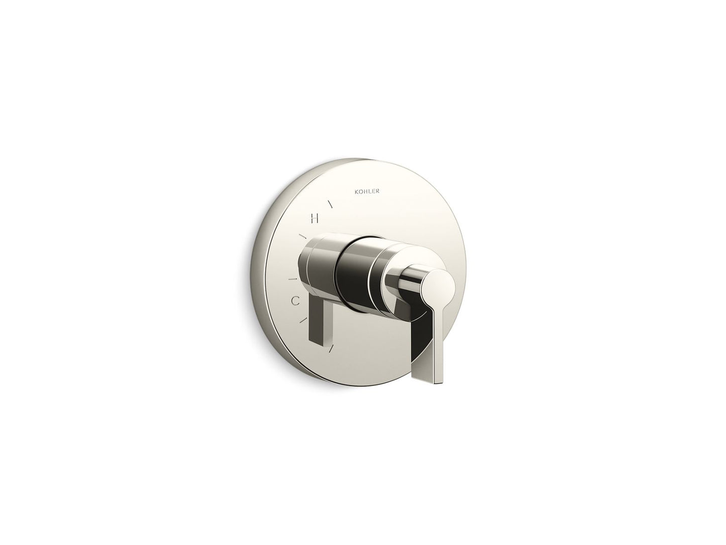 KOHLER K-TS78015-4-SN Components Rite-Temp Valve Trim With Lever Handle In Vibrant Polished Nickel